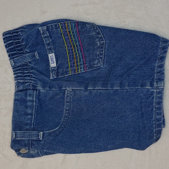 🎁 Lee jeans embroidered girls shorts sz 6 - Picture 3 of 10